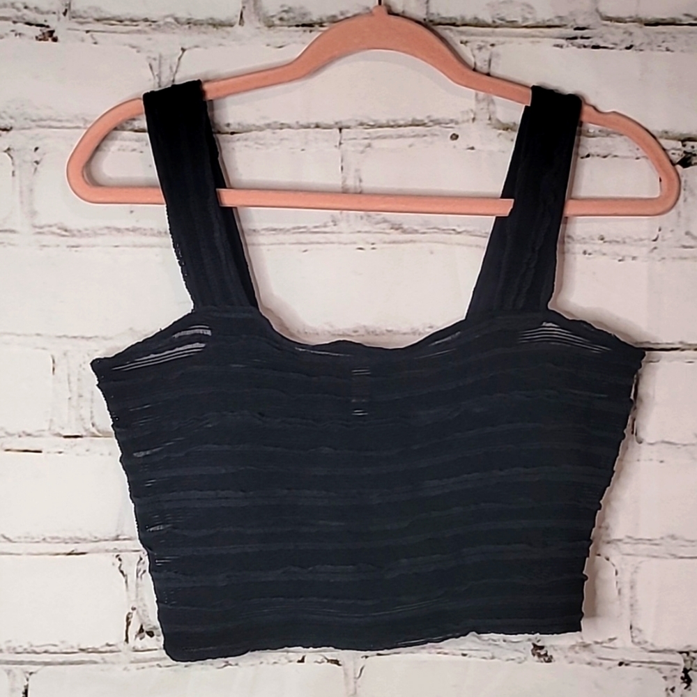 NWOT! Free People Movement Black Femme Tank Sheer Size Small S